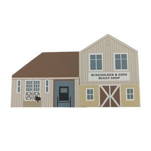 Cat's Meow Village Burkholder & Sons Buggy Shop Amish Craftsmen Series Signed